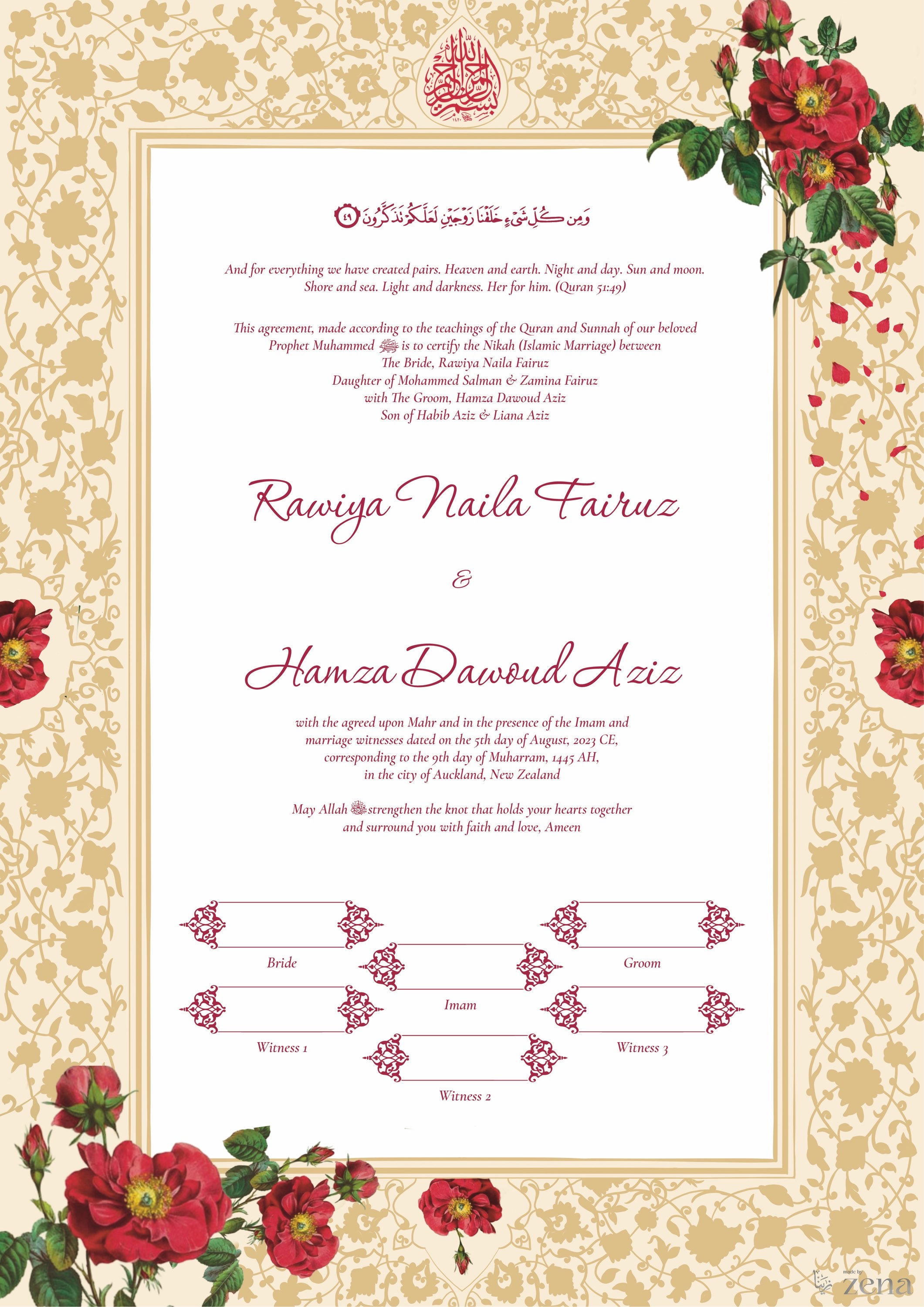 Ibriz Nikah Nama