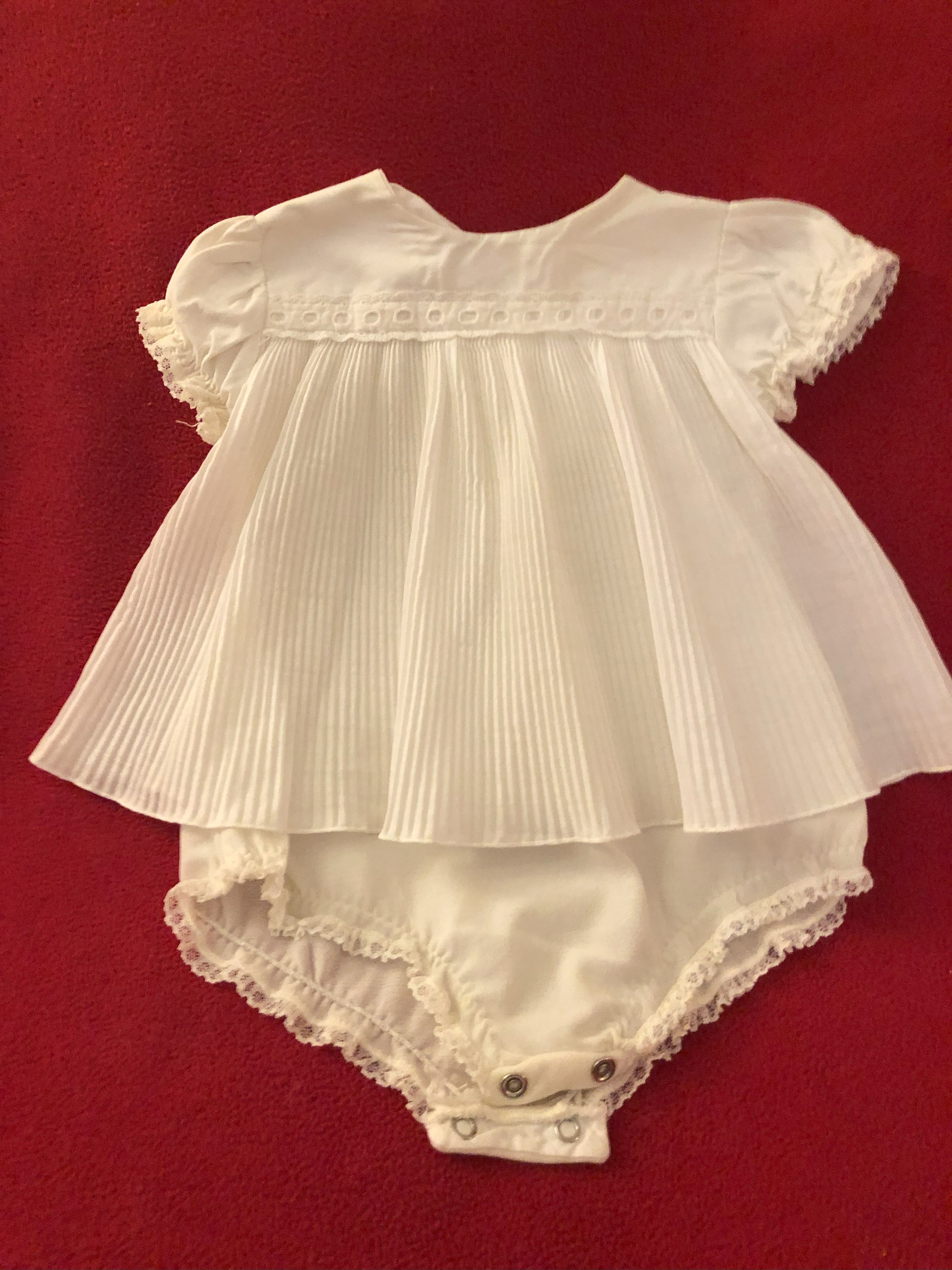 White Pleated dress with Body Suit