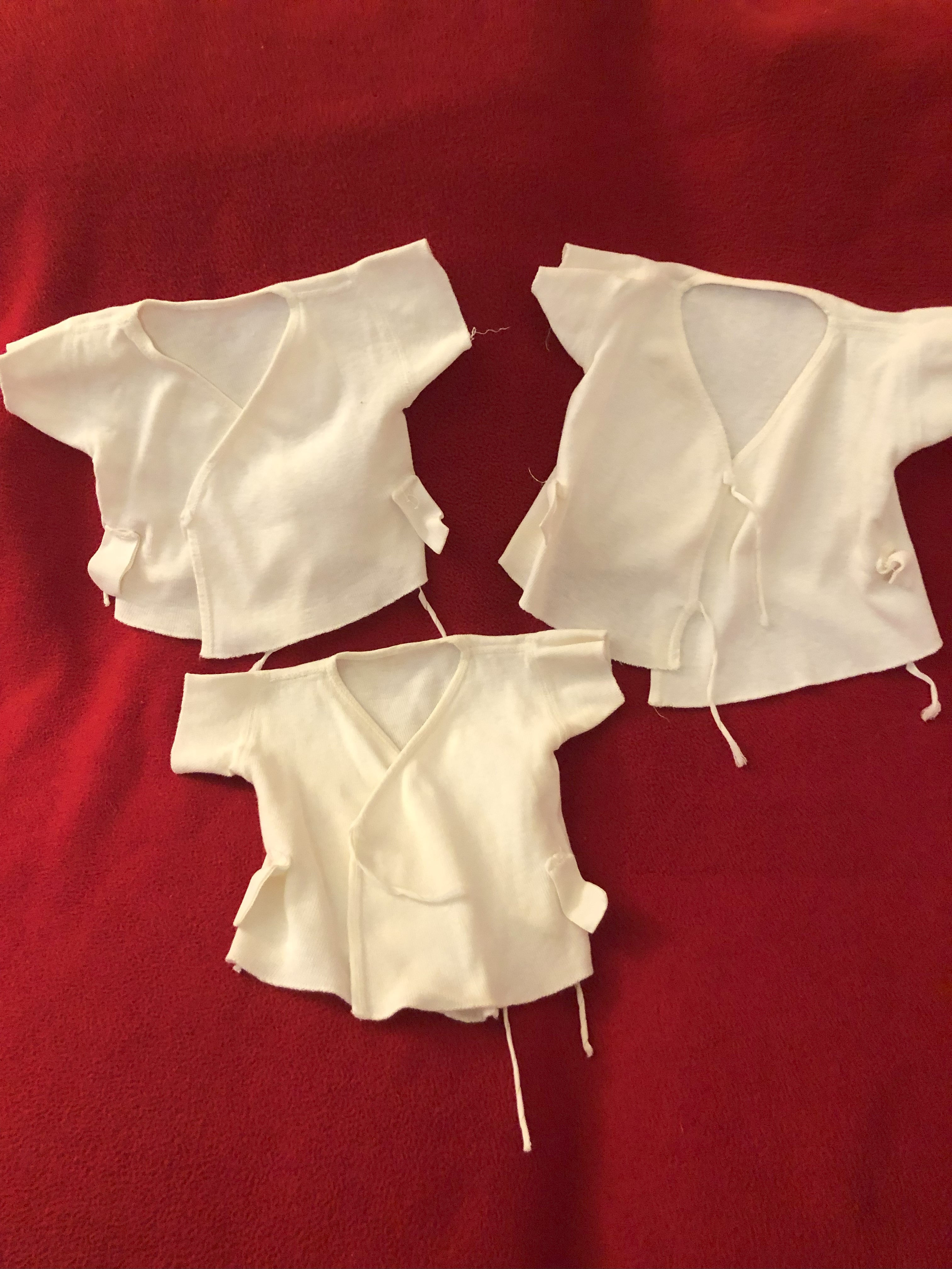 Cotton Undershirts with Ties