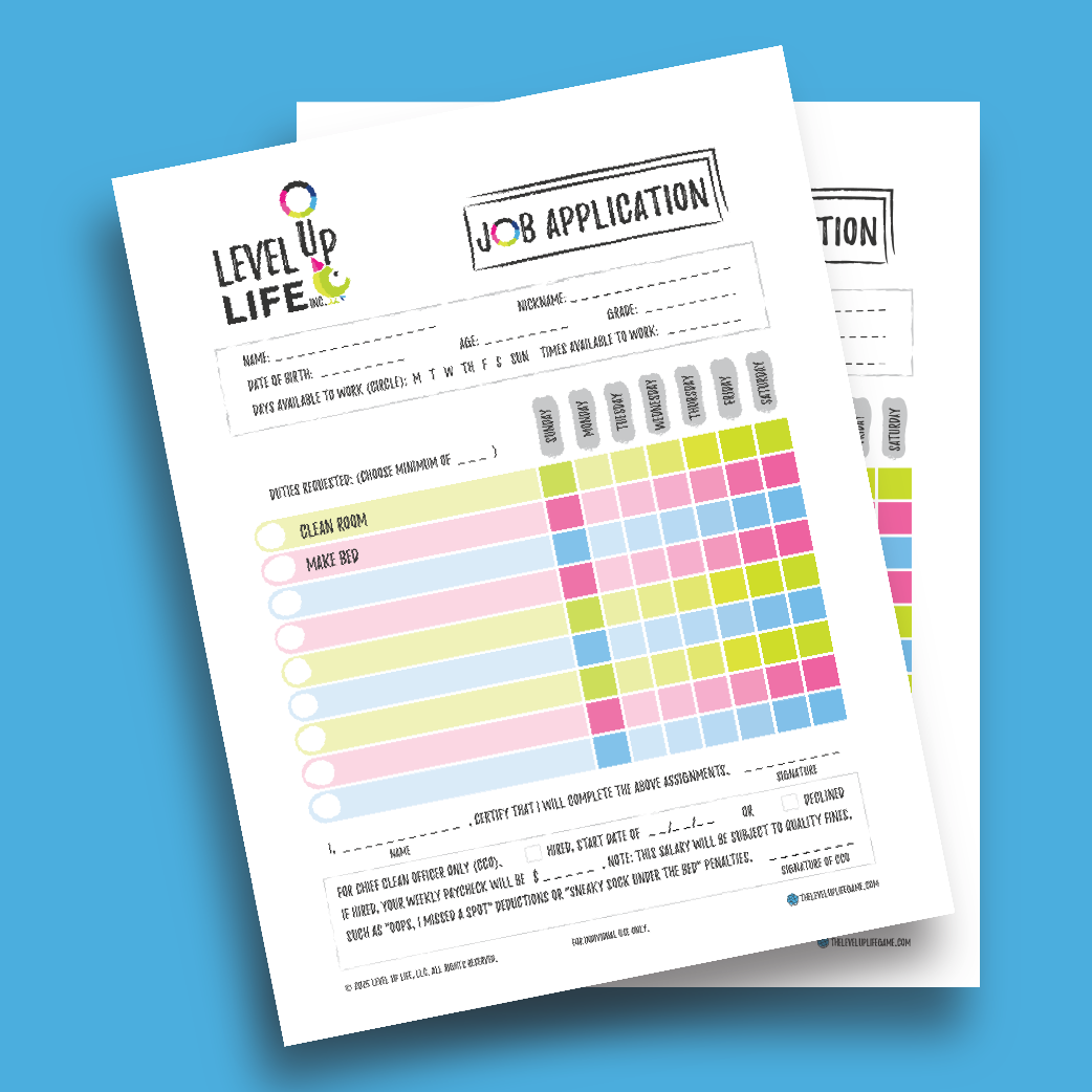 Level Up Life Job Application