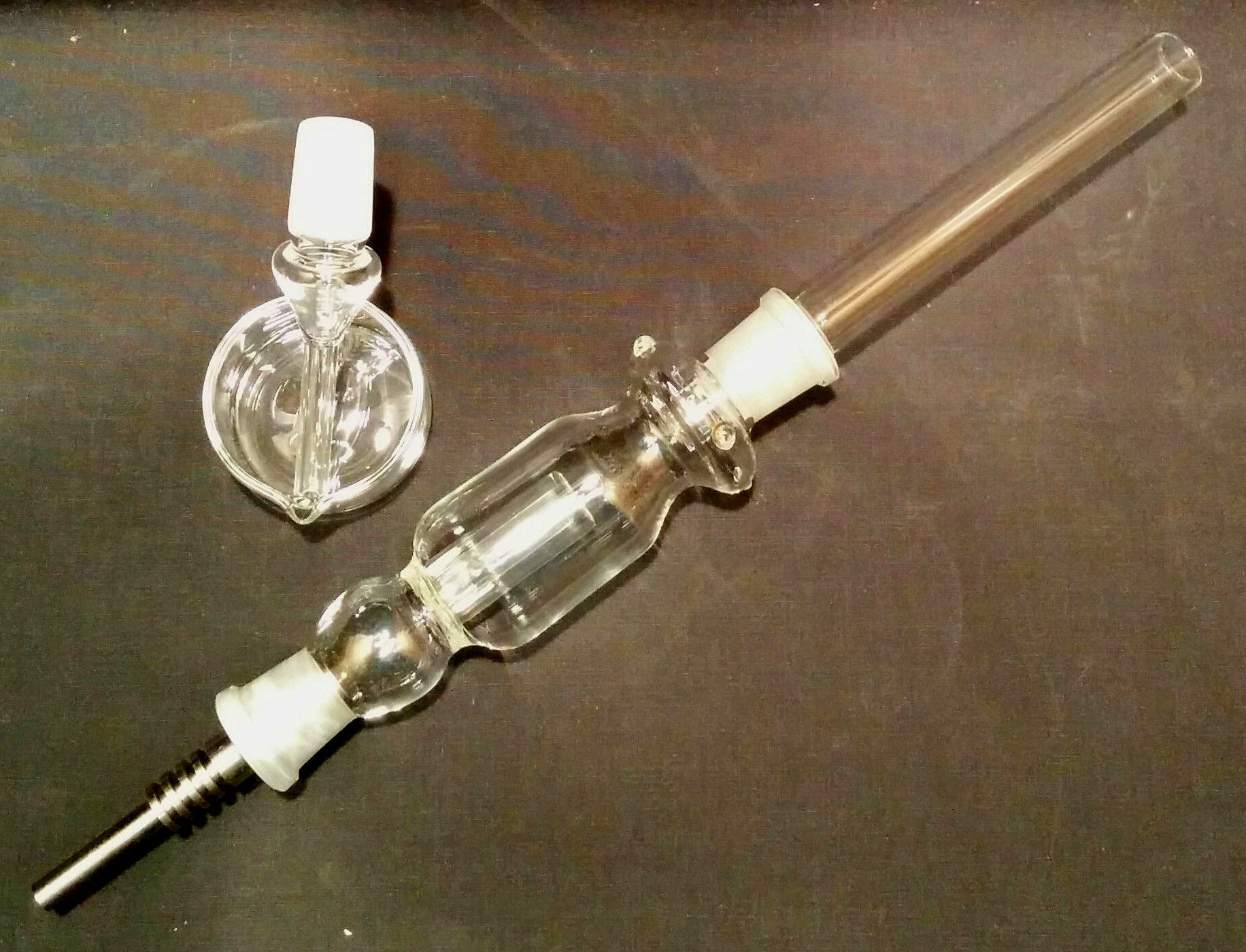 Dab and Wax Collector with Middle Percolator