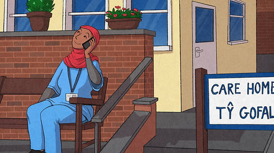 Illustration / animation work for Royal College of Nursing campaigns