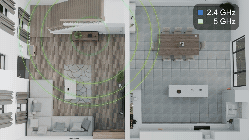 3D troubleshooting animation for OFNL showing router optimisation for customers