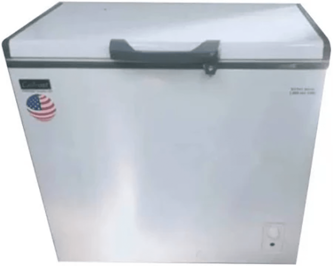 Celfrost CF 335 Hard Top Chest Freezer, 335-liter capacity, and designed for commercial freezing applications in restaurants.