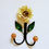 Miniatura: Gancho cabide  flor de ferro 7cm