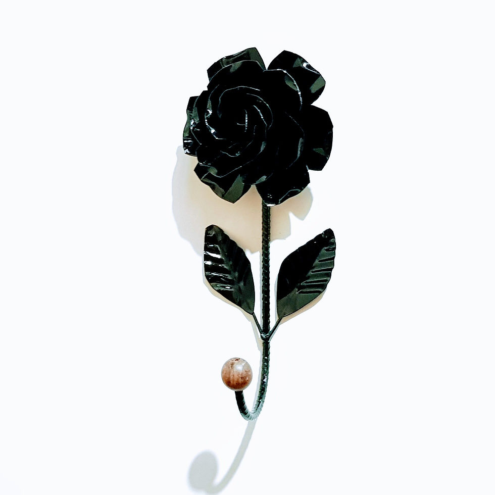Miniatura: Gancho cabide grande  flor de 12cm