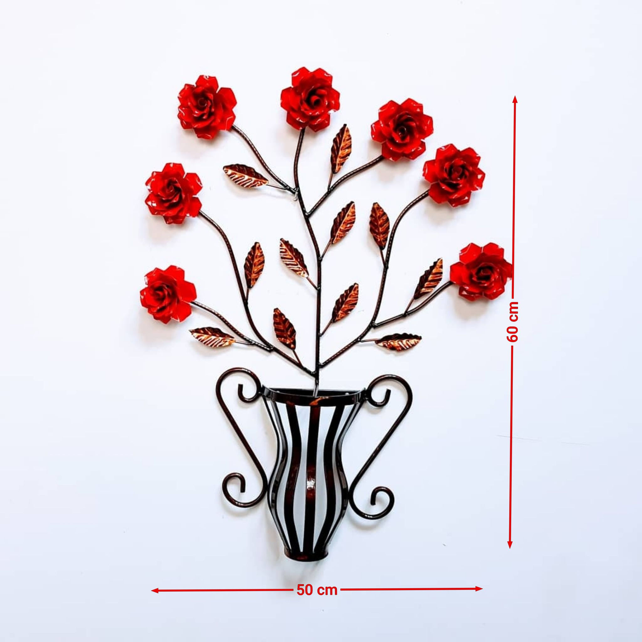 Ramo de flores em ferro artesanal