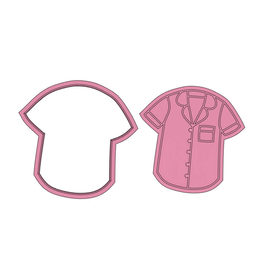 Pyjama top cutter and stamp