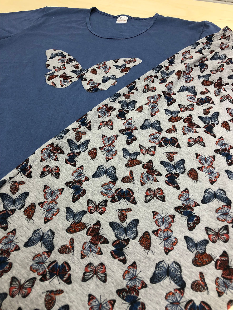 Miniatura: Pijama Capri Feminino - Borboletas