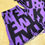 Miniatura: Pijama Shorts Com Manga Curta - Viscolycra - Roxo com Letras