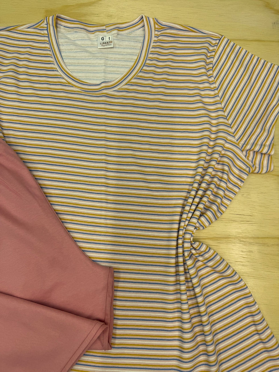 Miniatura: Pijama Calça Capri - Listras