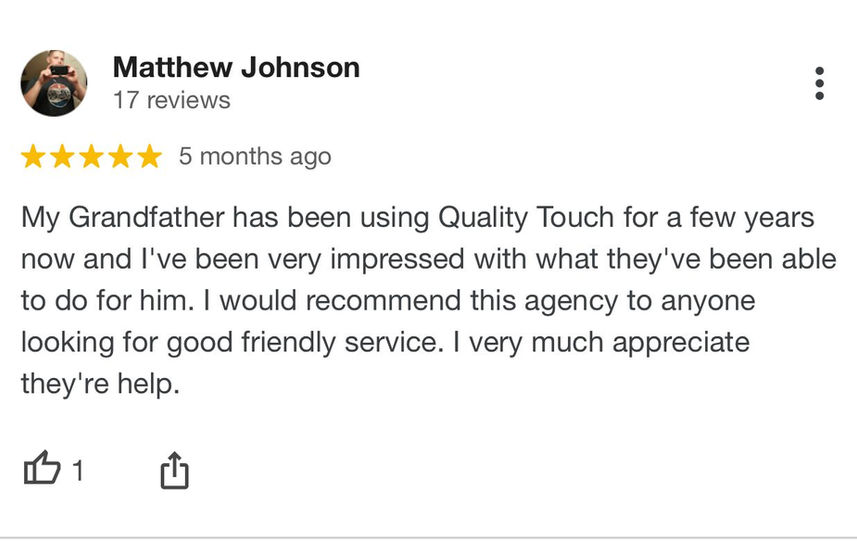 reviews about cdpap program provide by quality touch agency
