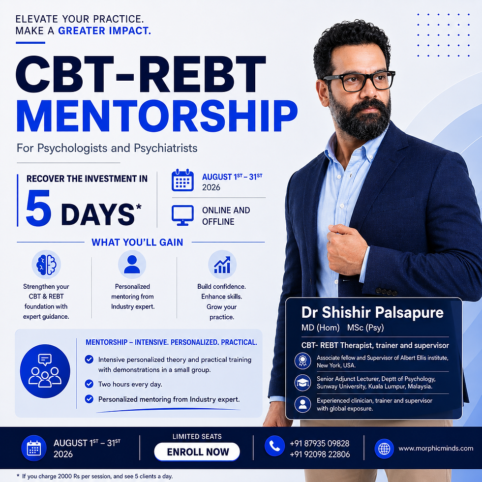 CBT REBT Mentorship August 2026
