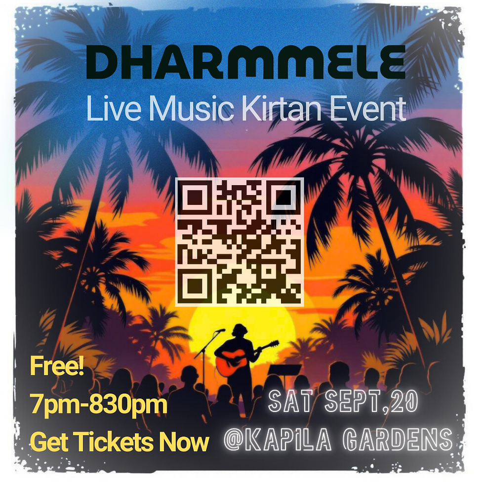 Kirtan Event - By DHARMMELE - Saturday Sept 20