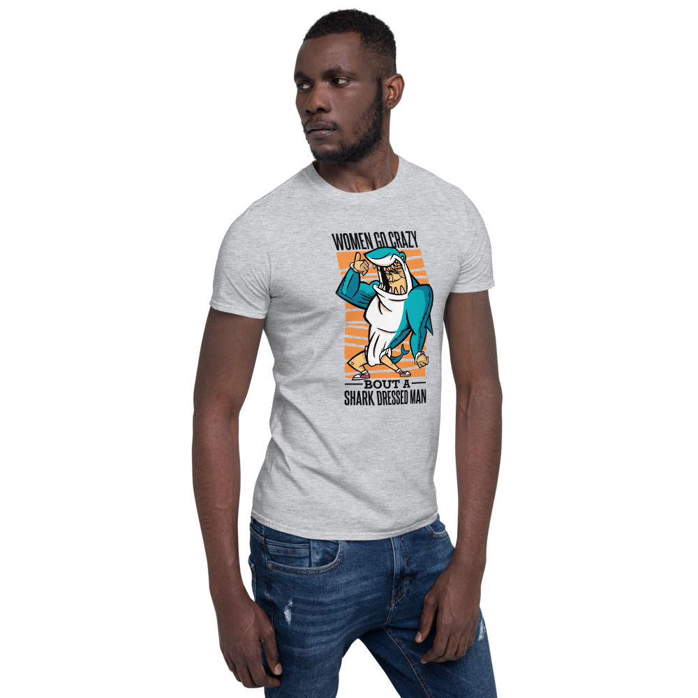 Arti St Shark Dressed Man Short-Sleeve Unisex T-Shirt