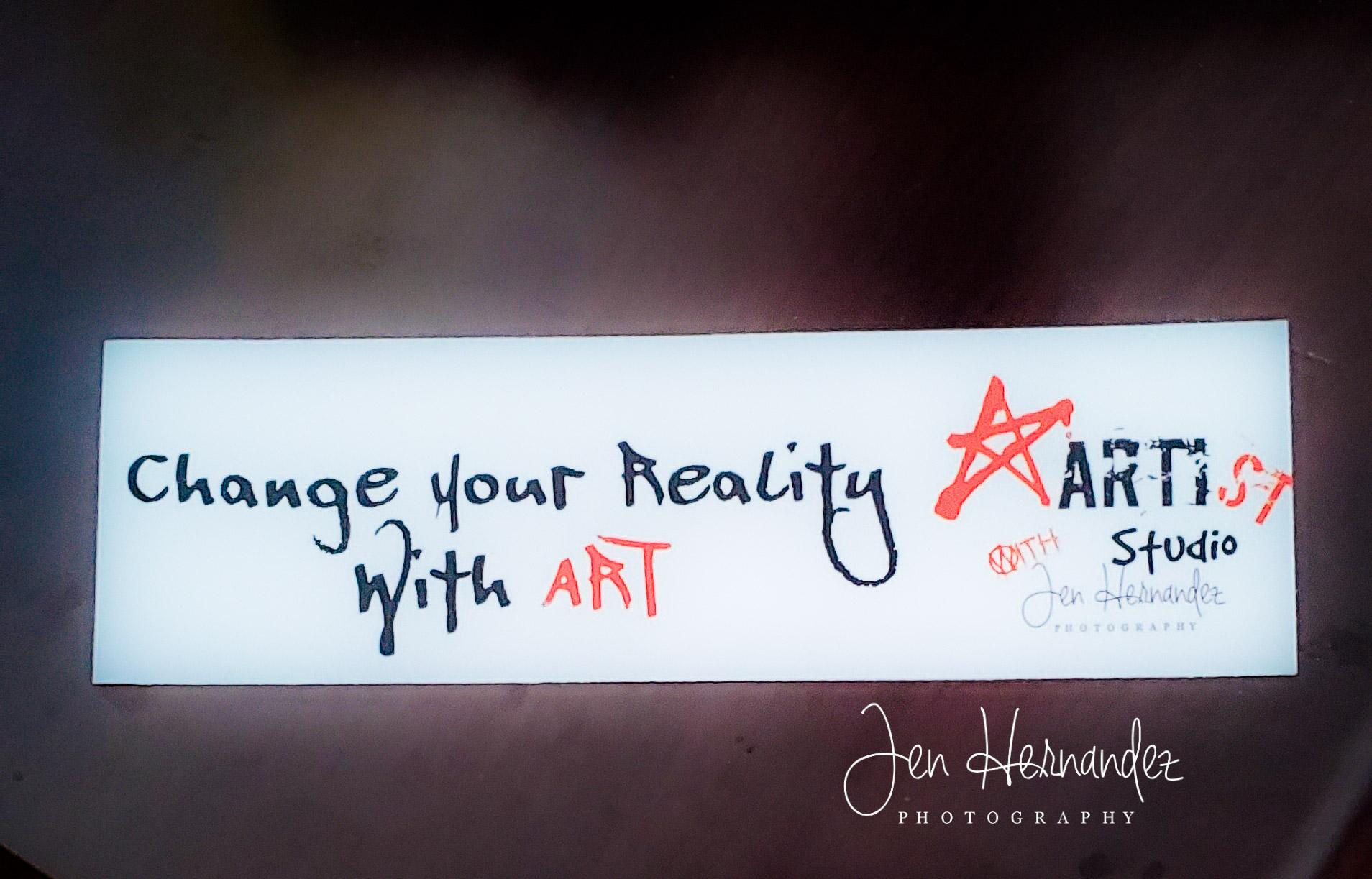 Change Your Reality with Art Bumper Sticker!