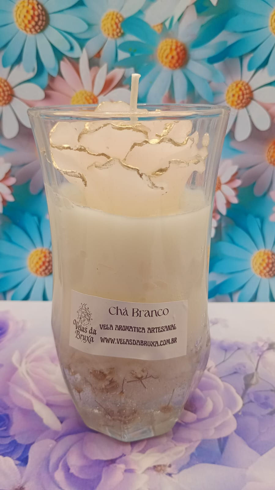 Vela aromática e decorativa