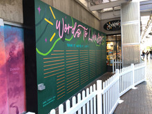 Tempe Marketplace Interactive Chalkboard Mural