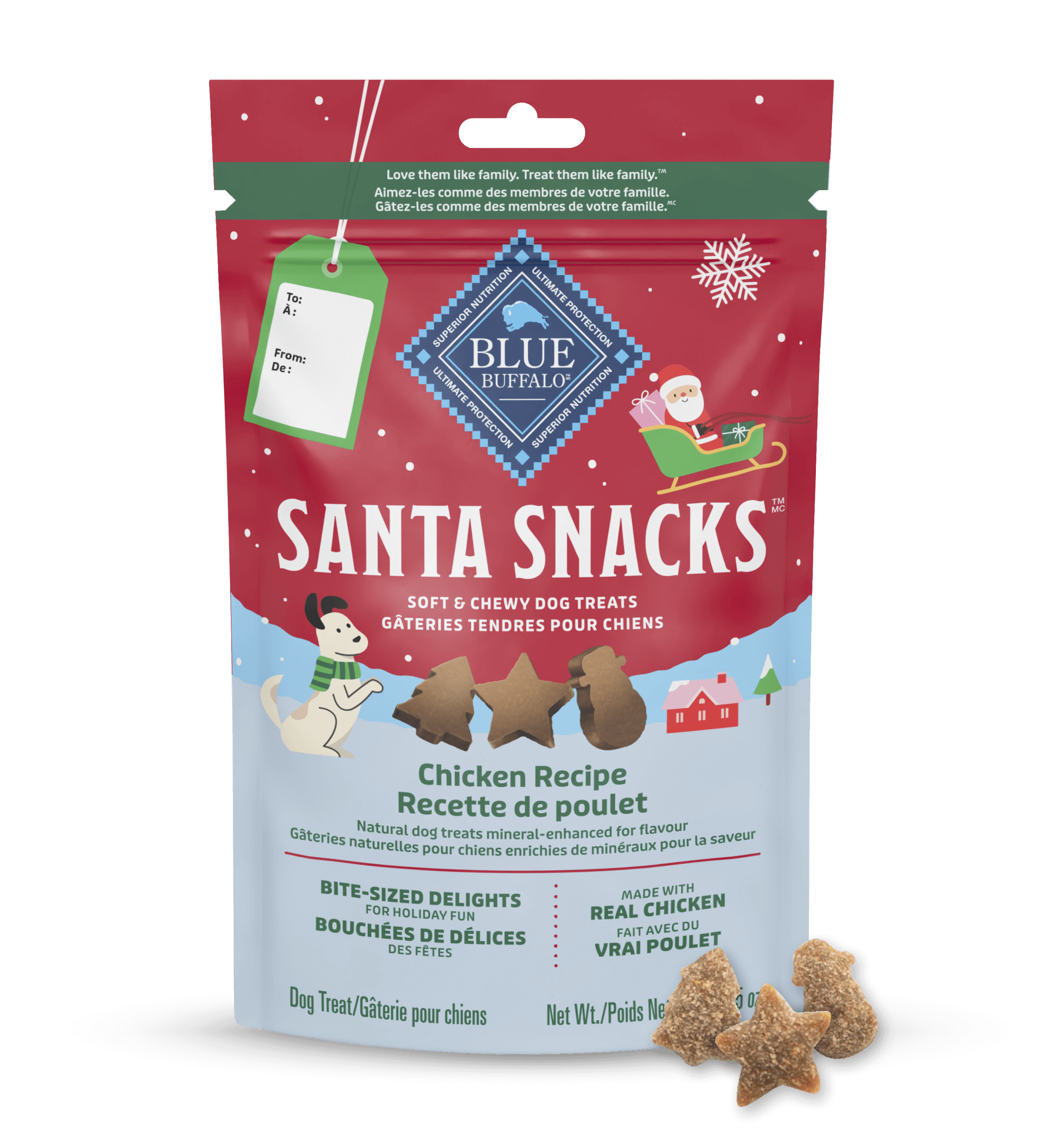 BLUE Santa Snacks-Red