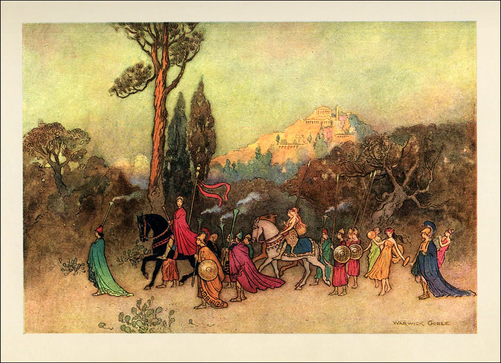 Theseus Returning In Triumph_100