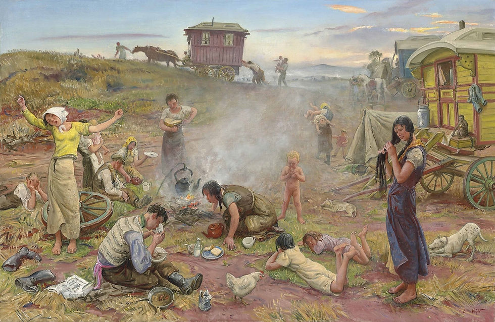 Early Morning at a Gypsy Camp, 1933-40