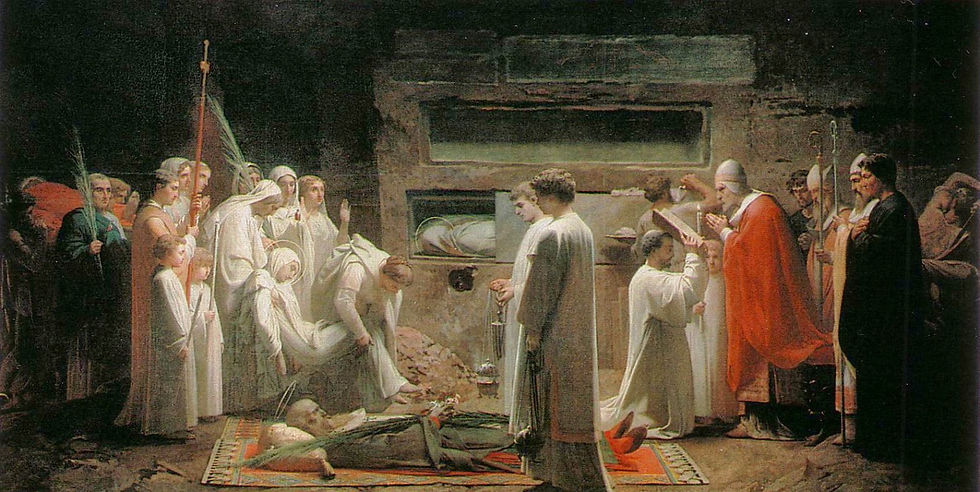 Les Martyrs aux catacombes (1855)