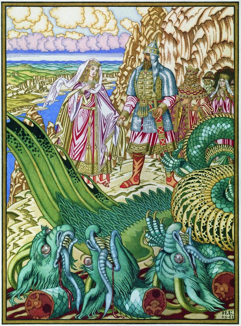 Dobrynya Nikitich rescues Zabava from th