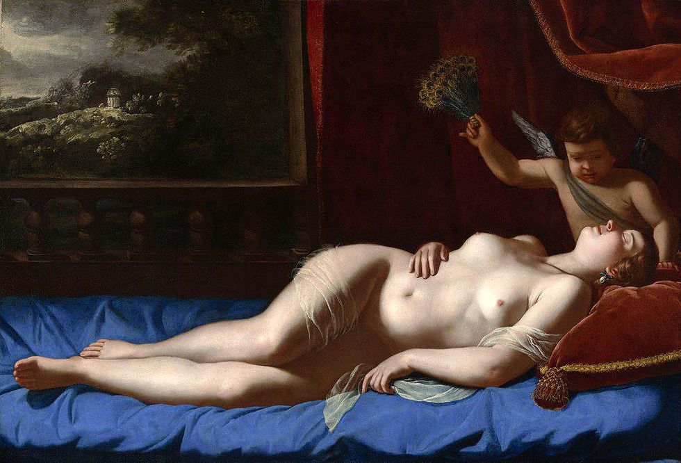 Artemisia Gentileschi, 1625-30, Αφροδίτη και Έρως