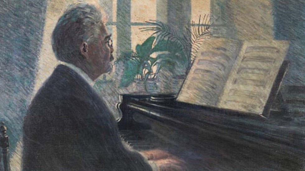 Leopold Czihaczek au piano, 1907