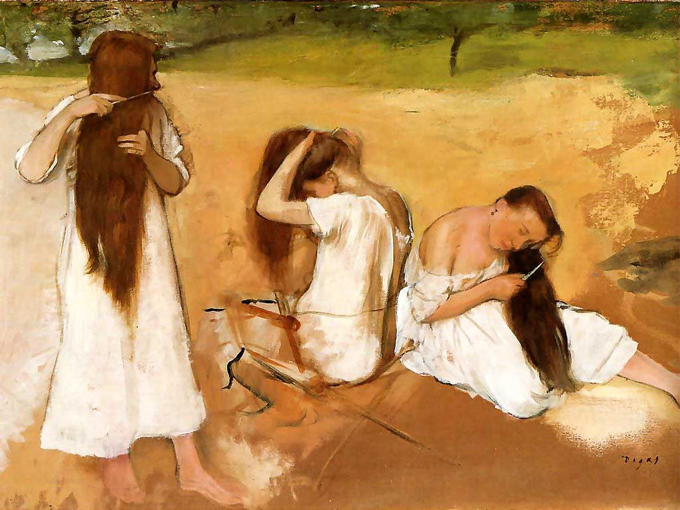 Women-Combing-Their-Hair