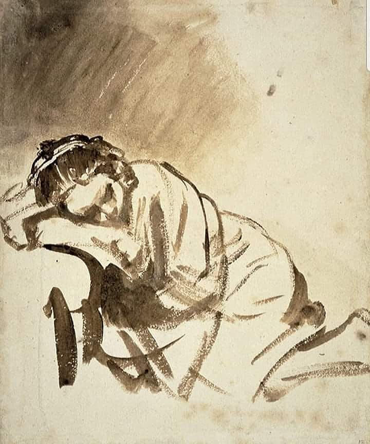 jeune fille dormant