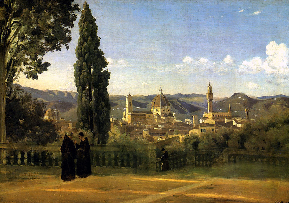 Florence vue des jardins Boboli