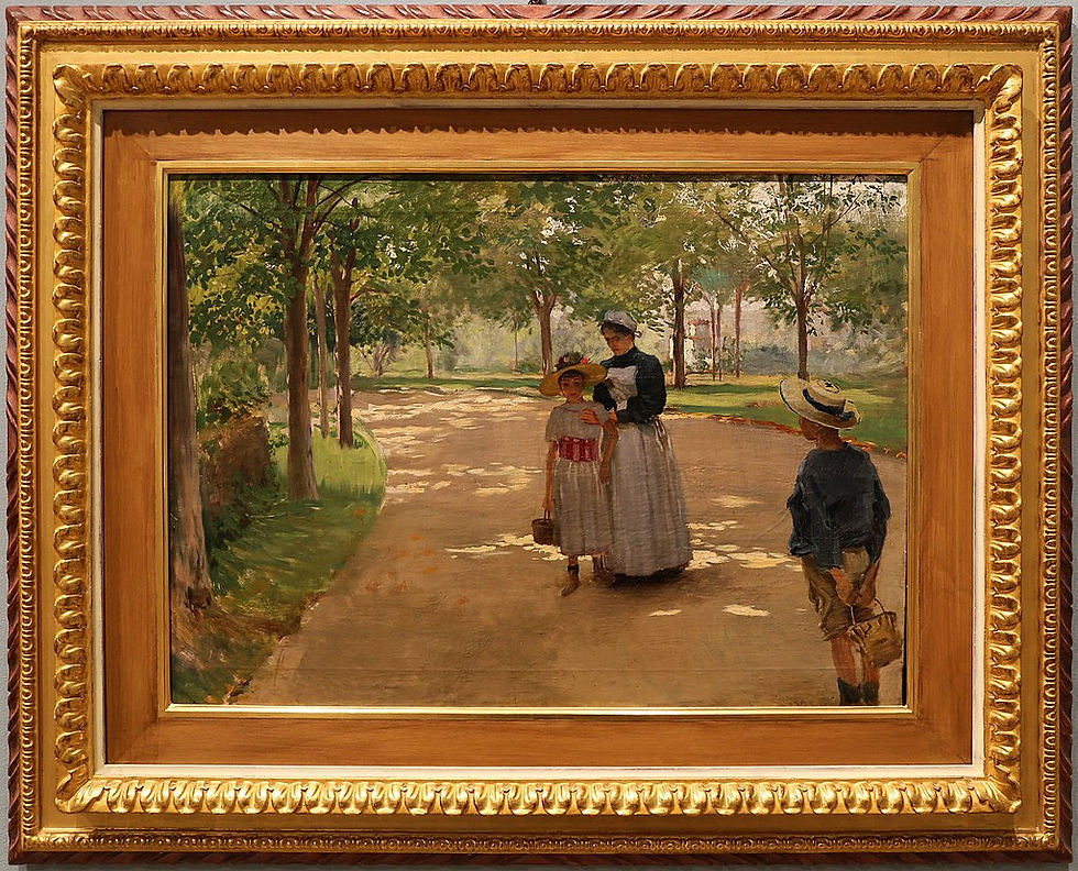 Viale con figure, 1890 (coll._priv.)