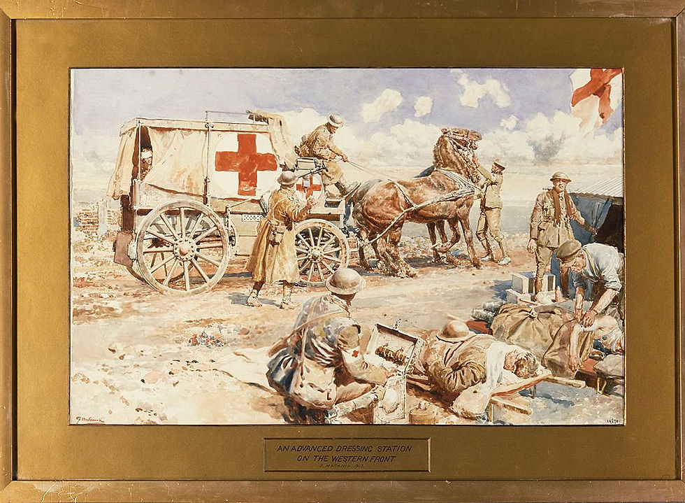 an_advanced_dressing_station_on_the_Western_Front