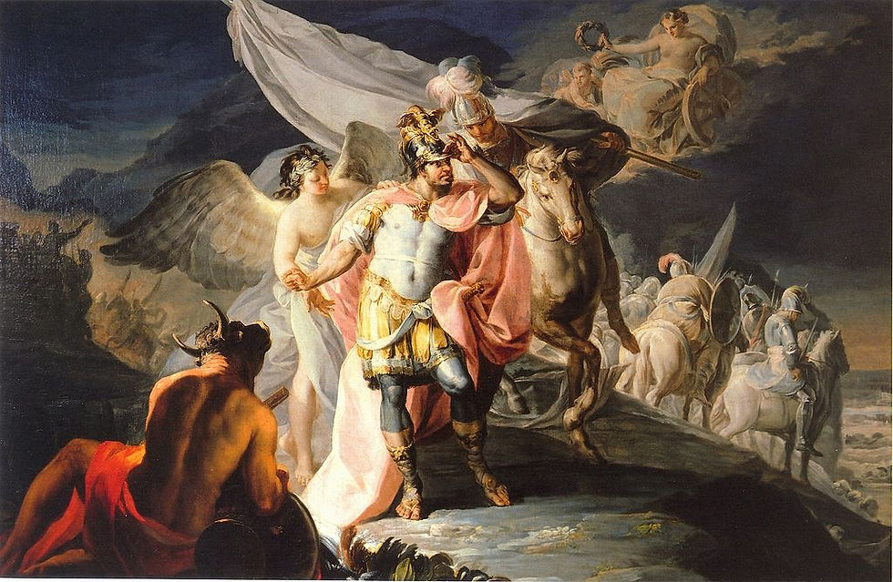 Hannibal vainqueur contemple_pour_la_première_fois_l'Italie depuis les Alpes, 1770