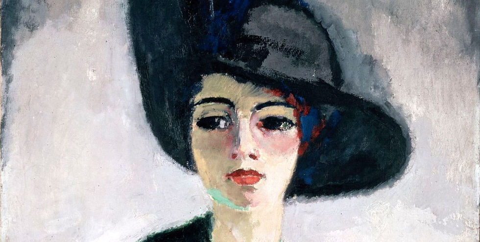 Kees-van-Dongen-Woman-in-a-Black-Hat-Detail Hermitage-Museum