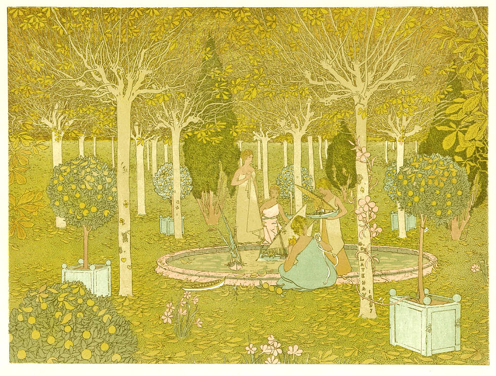 Le Parc, lithographie publiée dans L'Est