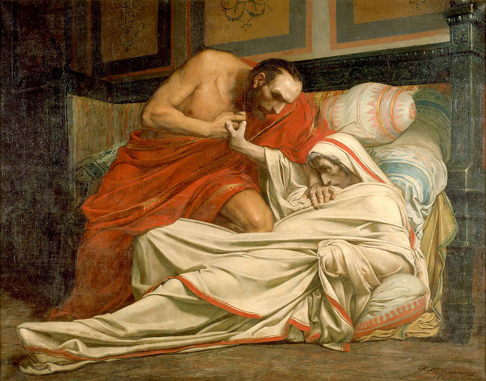La Mort de Tibère, Paul Laurens, 1864, Musée Pauk-Dupuy (Toulouse)