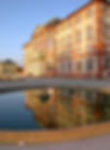 Schloss Bruchsal mit Spiegelbild