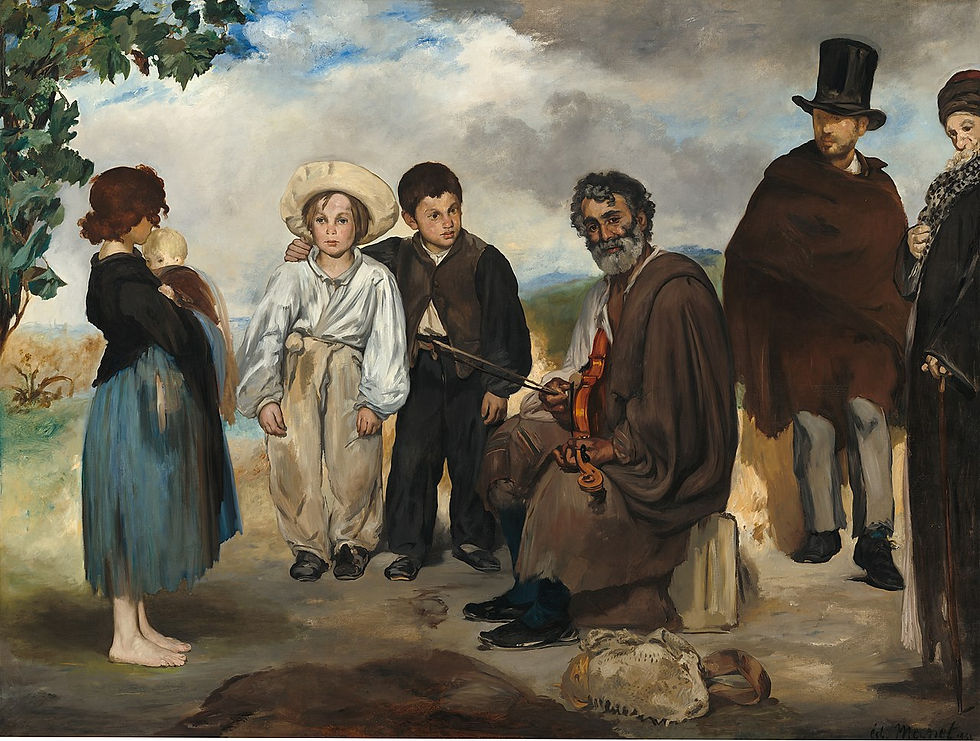 Le vieux musicien, 1862