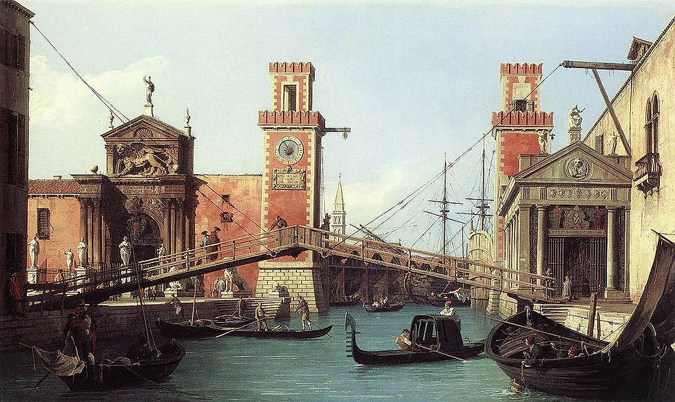 View of the entrance to the Arsenal 1732