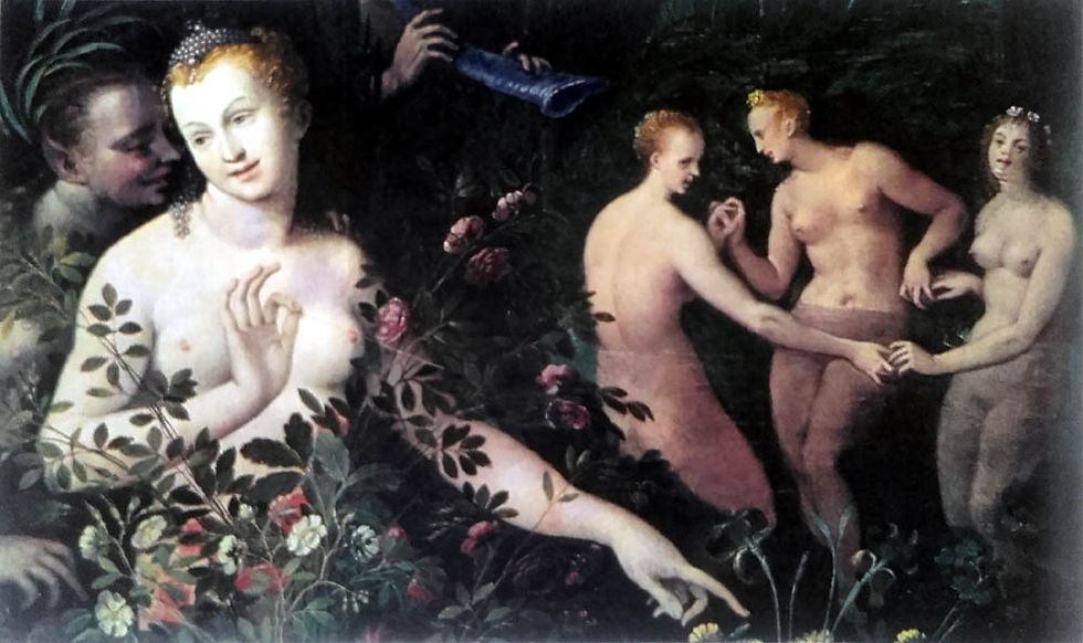 Allégorie (détail) Vénue l'Amour et les Grâces