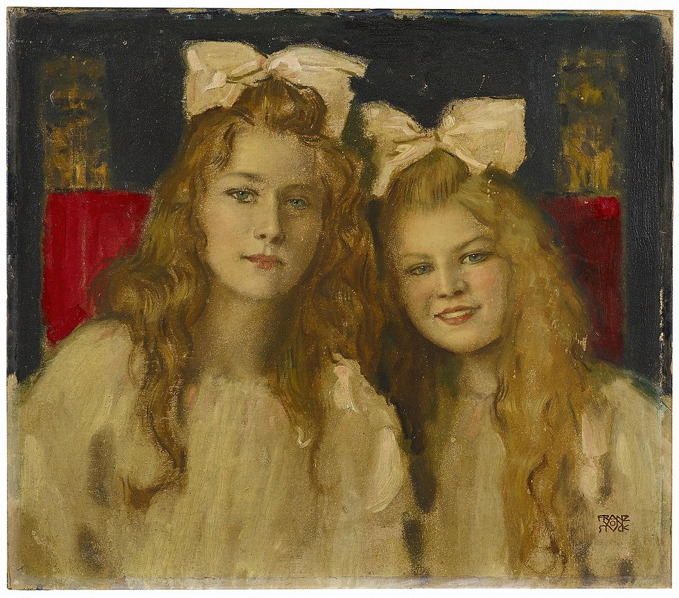 Franz_von_Stuck_Portrait_zweier_junger_Damen_c1900