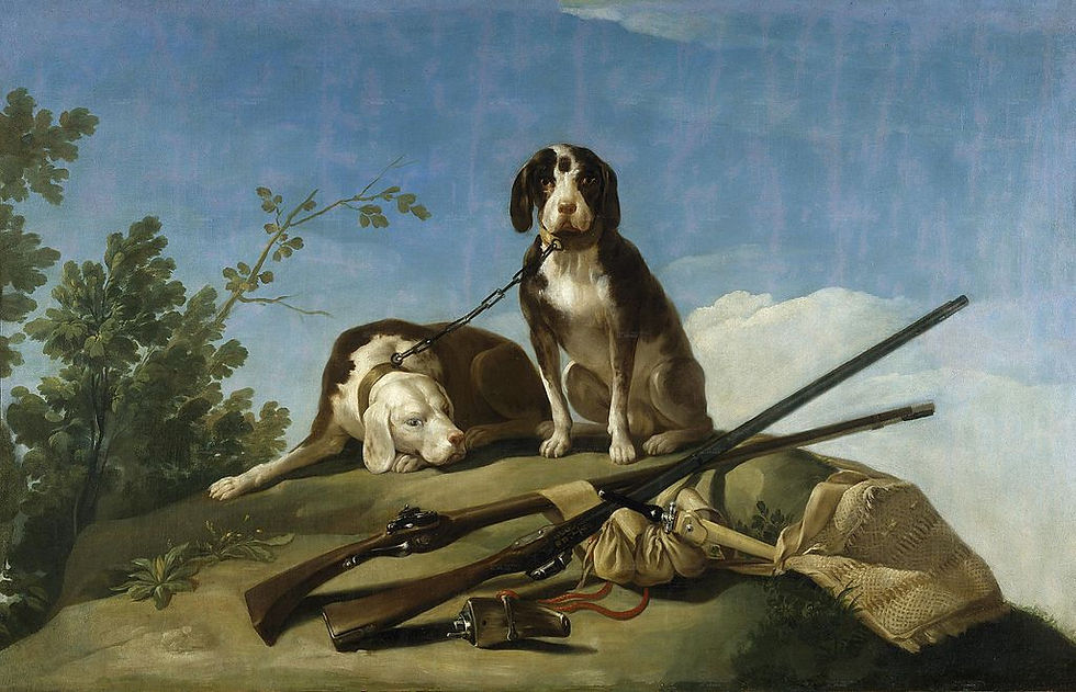 Chiens et outils de chasse (1775)
