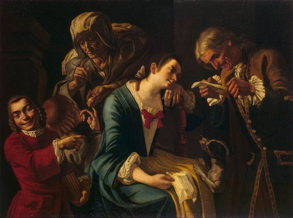 Lecture de la lettre, 1741-1760
