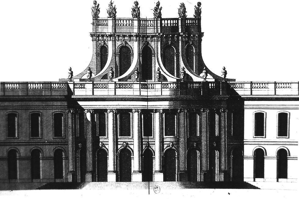 Germain Boffrand Château de Malgrange élévation (non réalisé) 1712