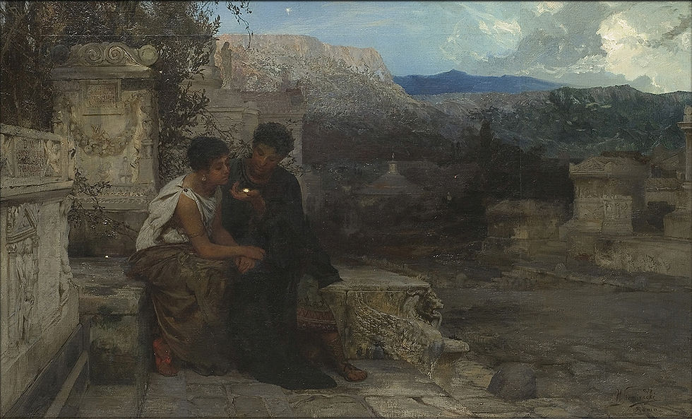 nuit à Pompéi
