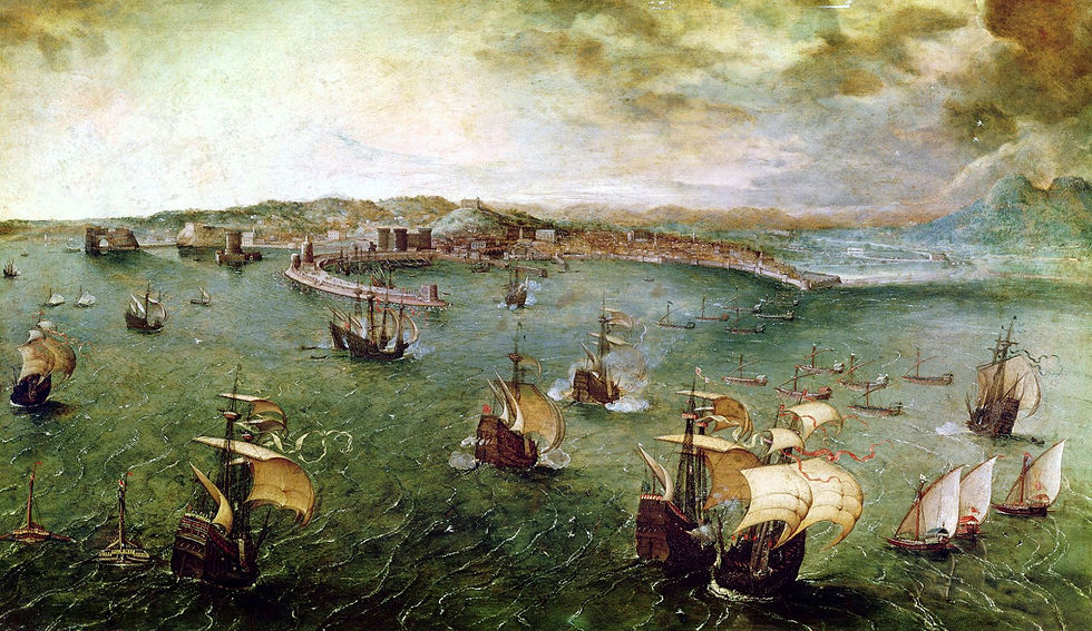 La Bataille navale dans le golfe de Naples