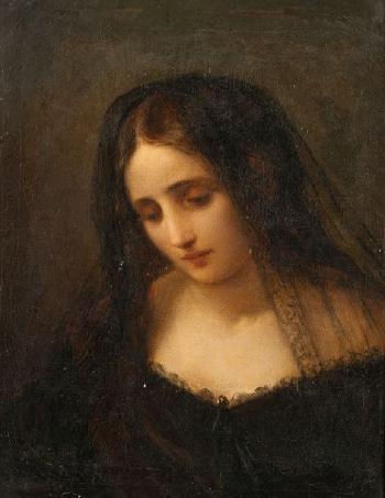Jeune femme pensive