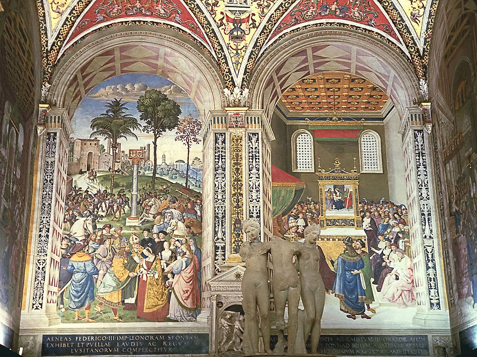 Scènes de la vie de Pie II de la Libreria Piccolomini du Duomo de Sienne